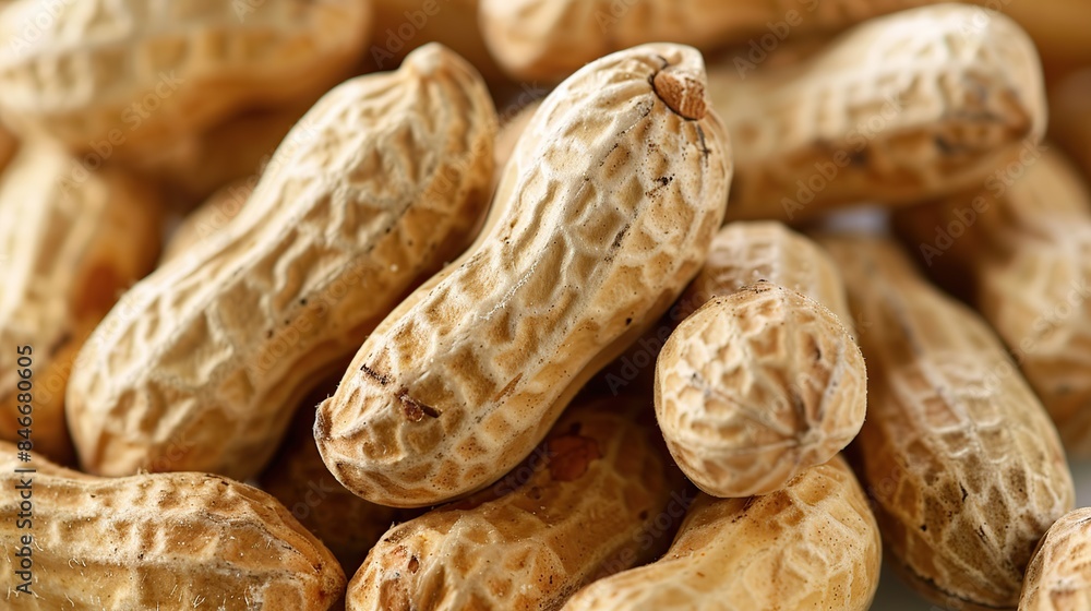 Dried peanuts. Tasty groundnuts. Texture. Generative Ai Dried peanuts. Tasty groundnuts. Texture. Generative Ai