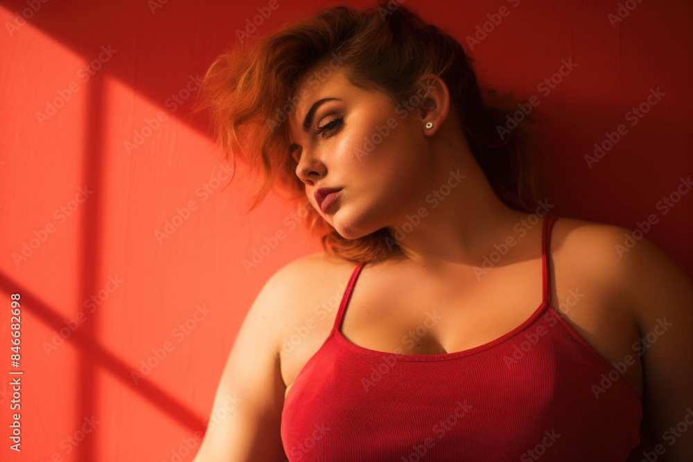 女, 女性, 肥満, 太った女性, 多様性, 赤, モデル, 美しい女性, beautiful woman, woman, obese, fat woman, diversity, red, model, female 女, 女性, 肥満, 太った女性, 多様性, 赤, モデル, 美しい女性, beautiful woman, woman, obese, fat woman, diversity, red, model, female