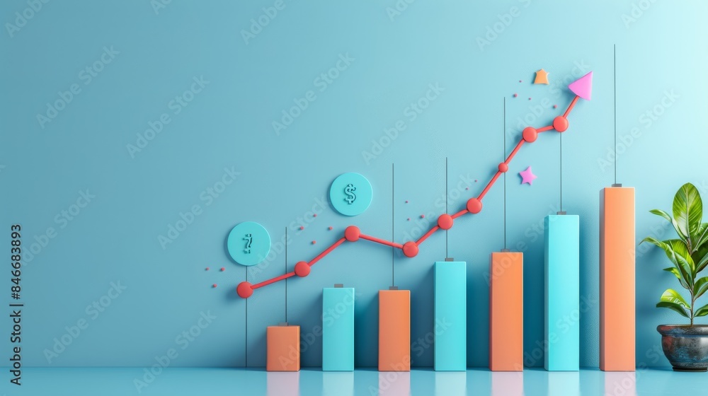Market entry strategy on light blue background Market entry strategy on light blue background