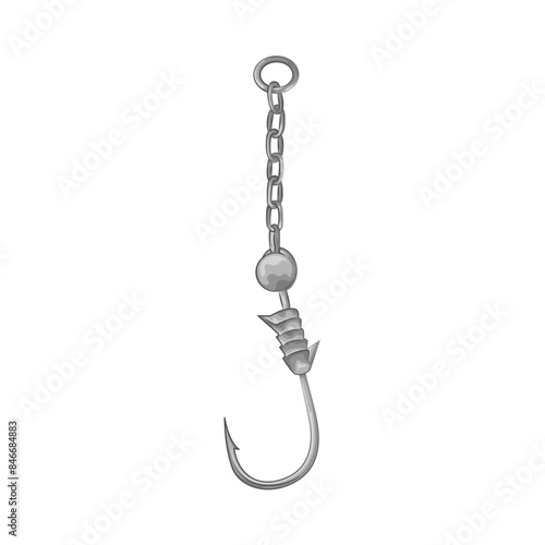 Illustration of fishing hook 