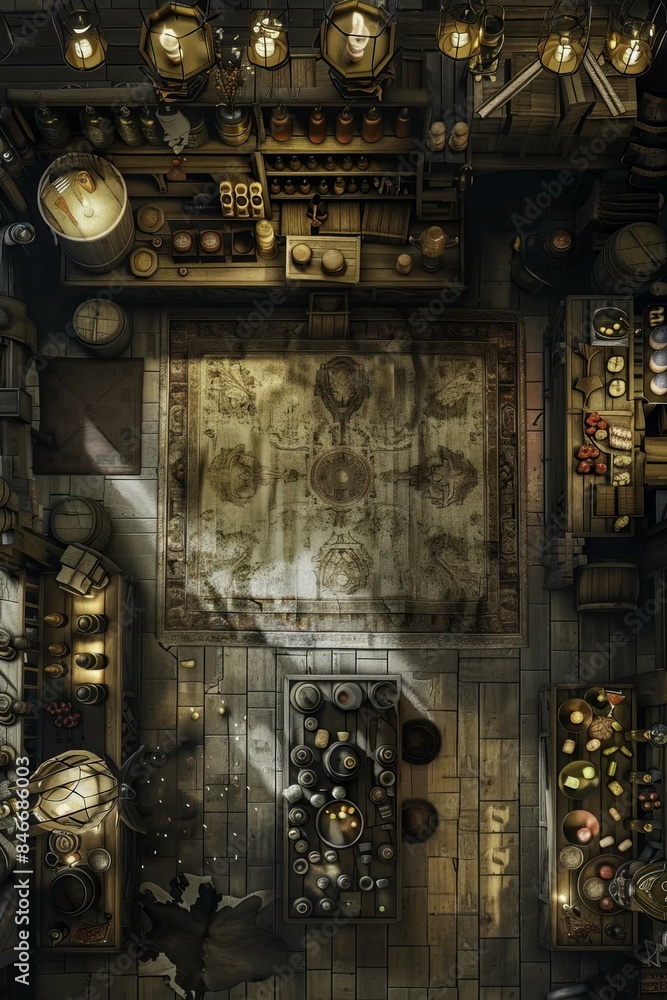 DnD Battlemap Alchemist Shop Exterior Building. DnD Battlemap Alchemist Shop Exterior Building.