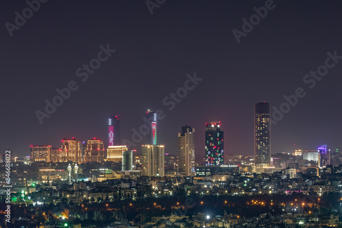 Wallpaper Mural Amman city at night Torontodigital.ca