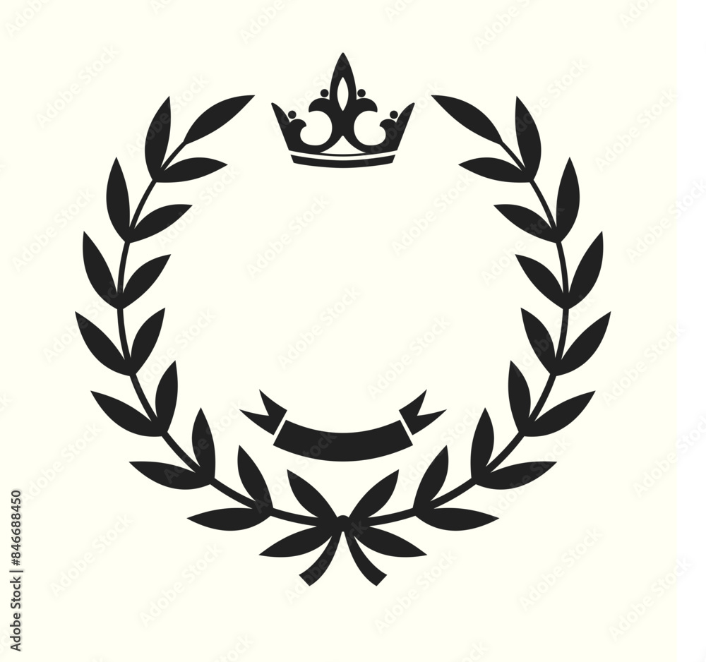 Lorbeerkranz, Emblem - Vektor Lorbeerkranz, Emblem - Vektor