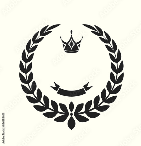 Lorbeerkranz, Emblem - Vektor