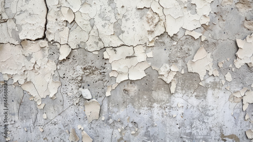 Background featuring a concrete wall s texture detailed with cracks and scratches