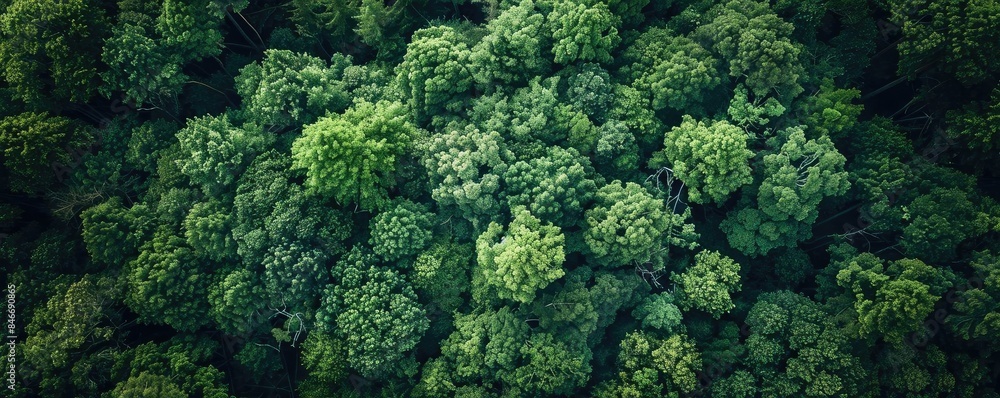 Aerial view of lush, green forest canopy showcasing the natural beauty and diversity of a thriving woodland ecosystem. Aerial view of lush, green forest canopy showcasing the natural beauty and diversity of a thriving woodland ecosystem.