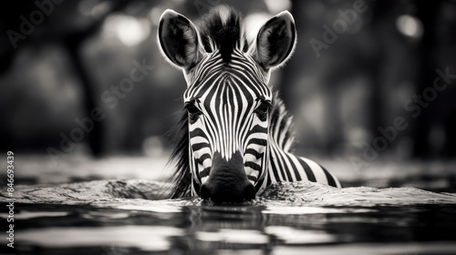 zebra in zoo