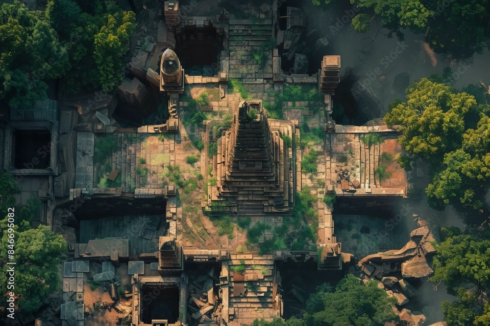 DnD Battlemap Ancient Ruins Battlemap Without Fox. DnD Battlemap Ancient Ruins Battlemap Without Fox.
