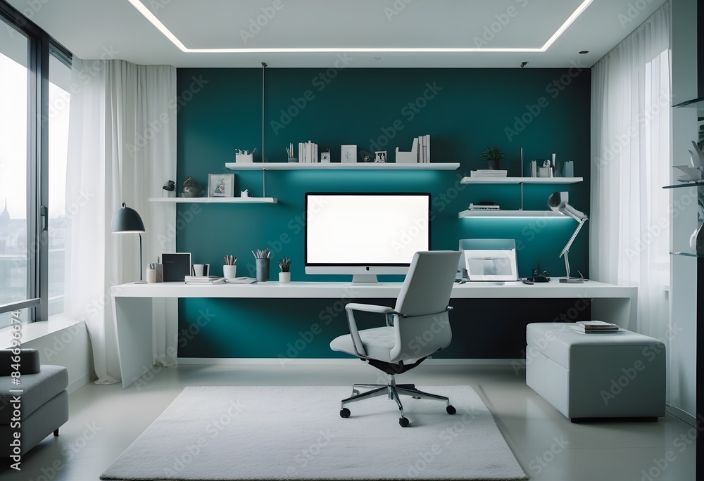 minimalist interior design style futuristic home office sleek furniture state of the art technology minimalist interior design style futuristic home office sleek furniture state of the art technology