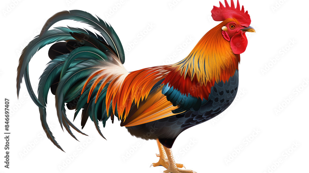 Rooster on a transparent background Rooster on a transparent background