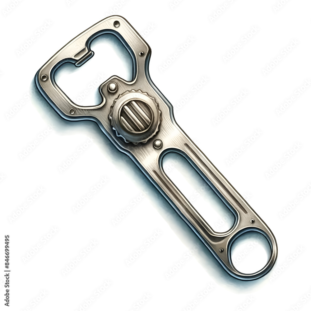 An illustration for Beer day, Beer mugs clipart, rendered in watercolor style, Beer bottle opener clipart with a metal design. An illustration for Beer day, Beer mugs clipart, rendered in watercolor style, Beer bottle opener clipart with a metal design.