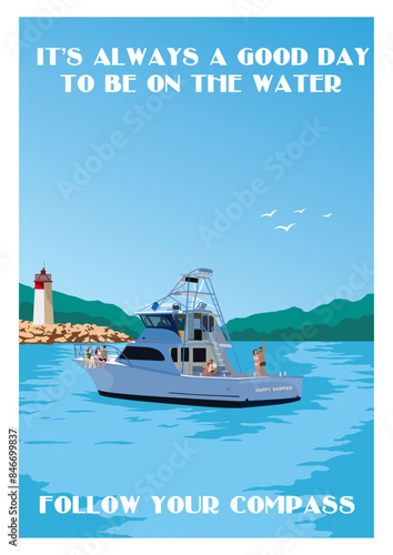 boat on the sea