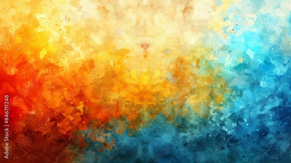 Obraz premium Abstract colorful watercolor background gradient texture