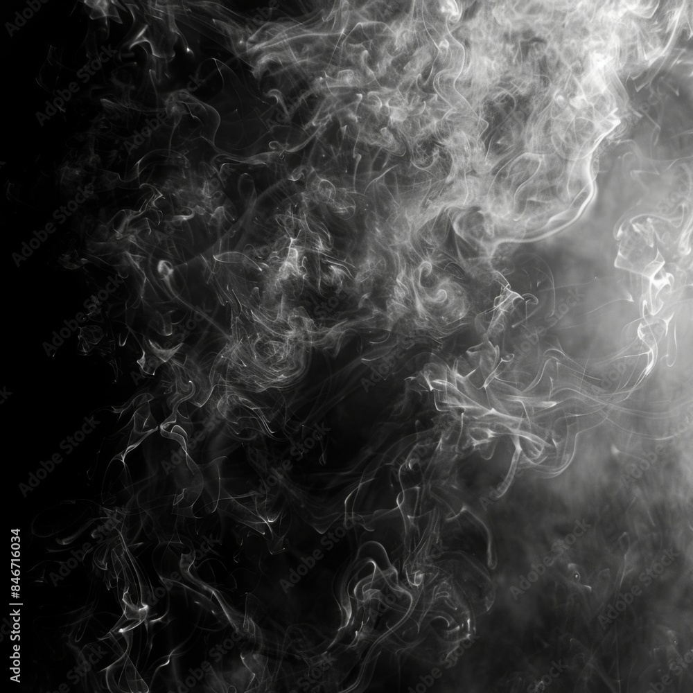 Fototapeta premium smoke on black