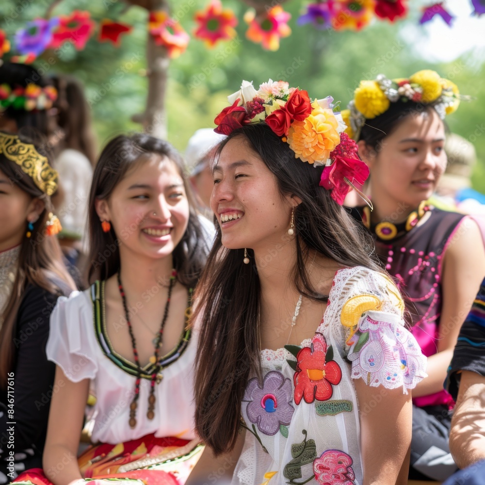 Fototapeta premium group of friends having fun