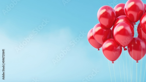 Wallpaper Mural Red Balloons Against a Blue Sky Background

 Torontodigital.ca