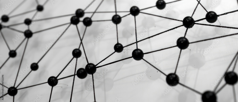 network with interconnecting lines and circles, representing technology and communication network with interconnecting lines and circles, representing technology and communication