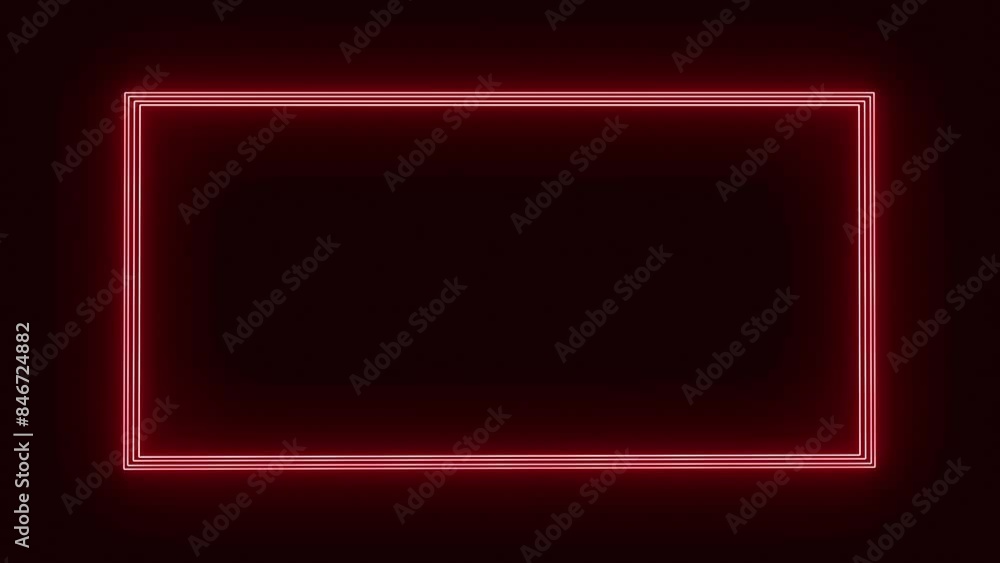 loop red neon cyber digital luminous text frame. background animation loop red neon cyber digital luminous text frame. background animation