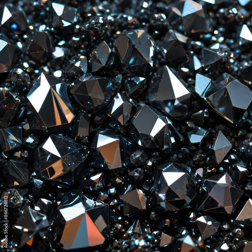 Sparkling Black Hematite Crystal Set photo