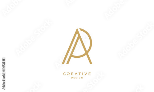 AP, PA, A, P, Abstract Letters Logo Monogram