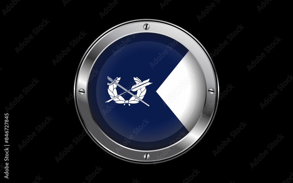 Judge Advocate General Flag of the United States Army 3d Badge Vector Image design. Judge Advocate General Flag of the United States Army 3d Badge Vector Image design.
