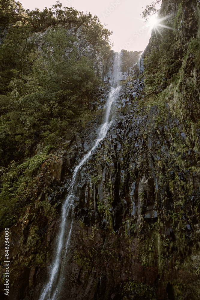 Madeira levada waterfall Madeira levada waterfall