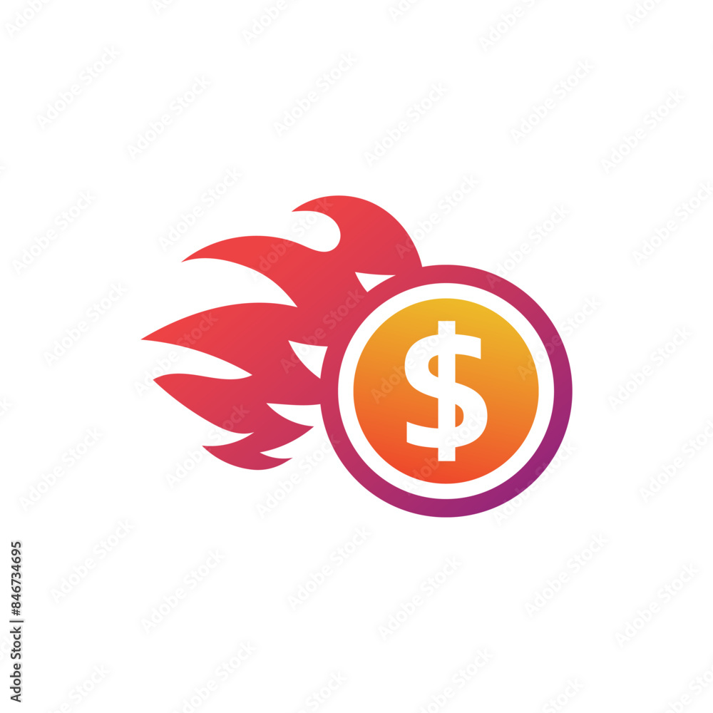 Money bag flat vector icon or logo with dollar logo, for business icon, and payment Money bag flat vector icon or logo with dollar logo, for business icon, and payment