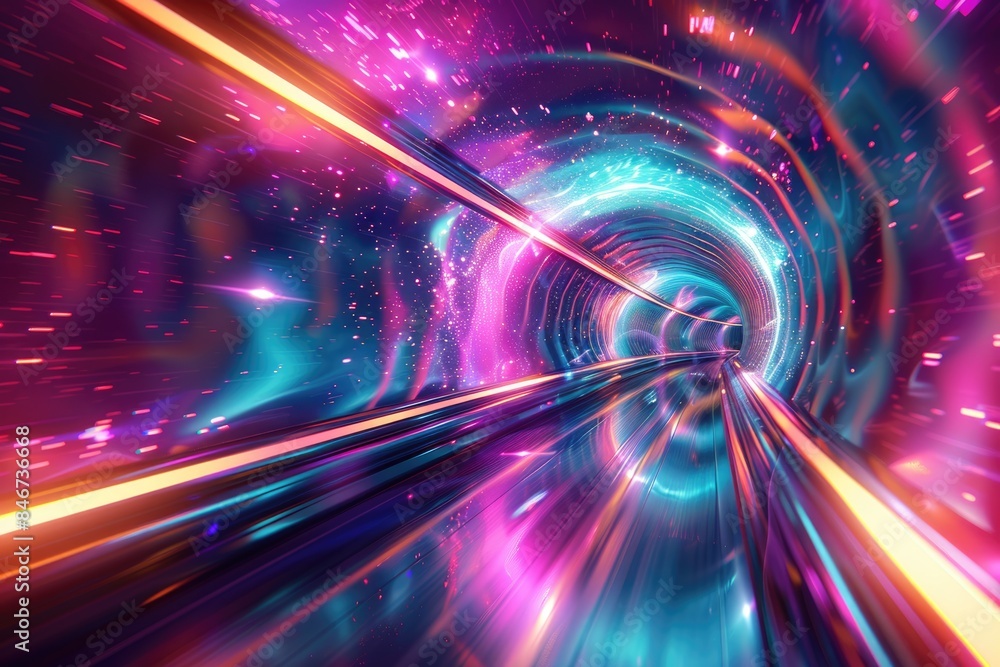 Light trajectory, blurry curves Light trajectory, blurry curves