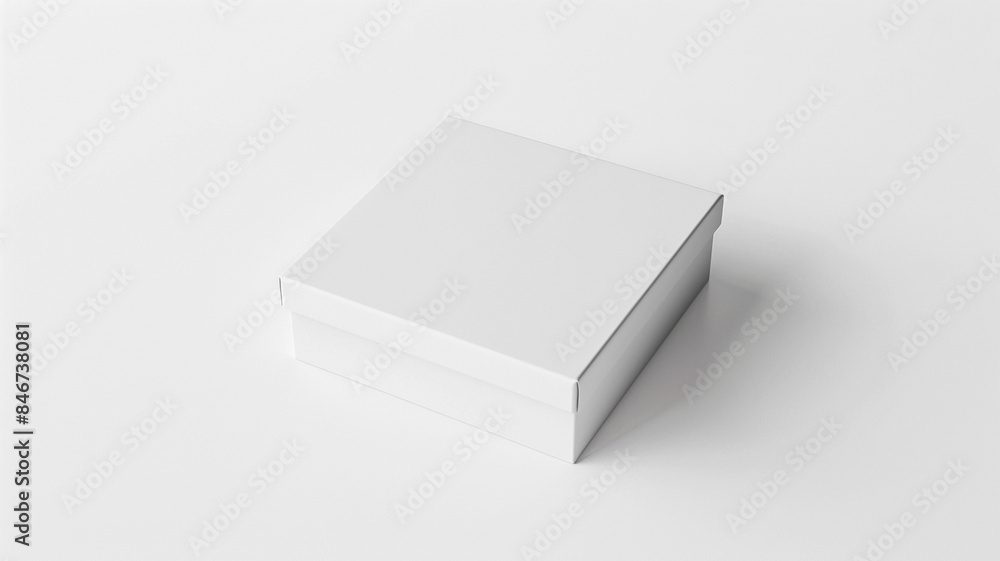 white blank paper box on white background. - mockup . white blank paper box on white background. - mockup .