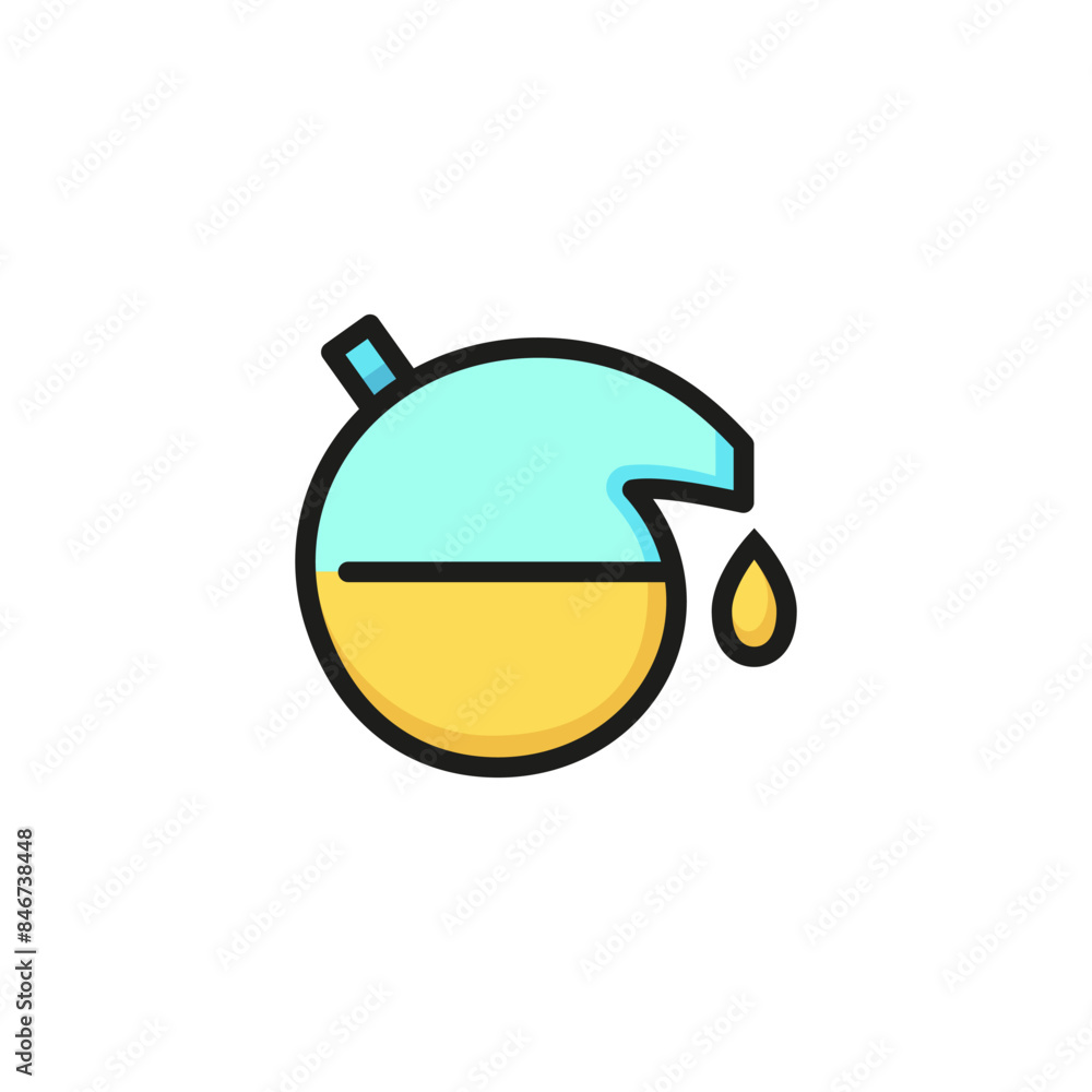 Chemical retort line icon. Flask, bottle, retort, lab, test. Chemistry ...