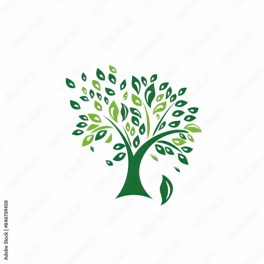 green tree logo design representing nature's growth and environmental sustainability with a modern touch green tree logo design representing nature's growth and environmental sustainability with a modern touch