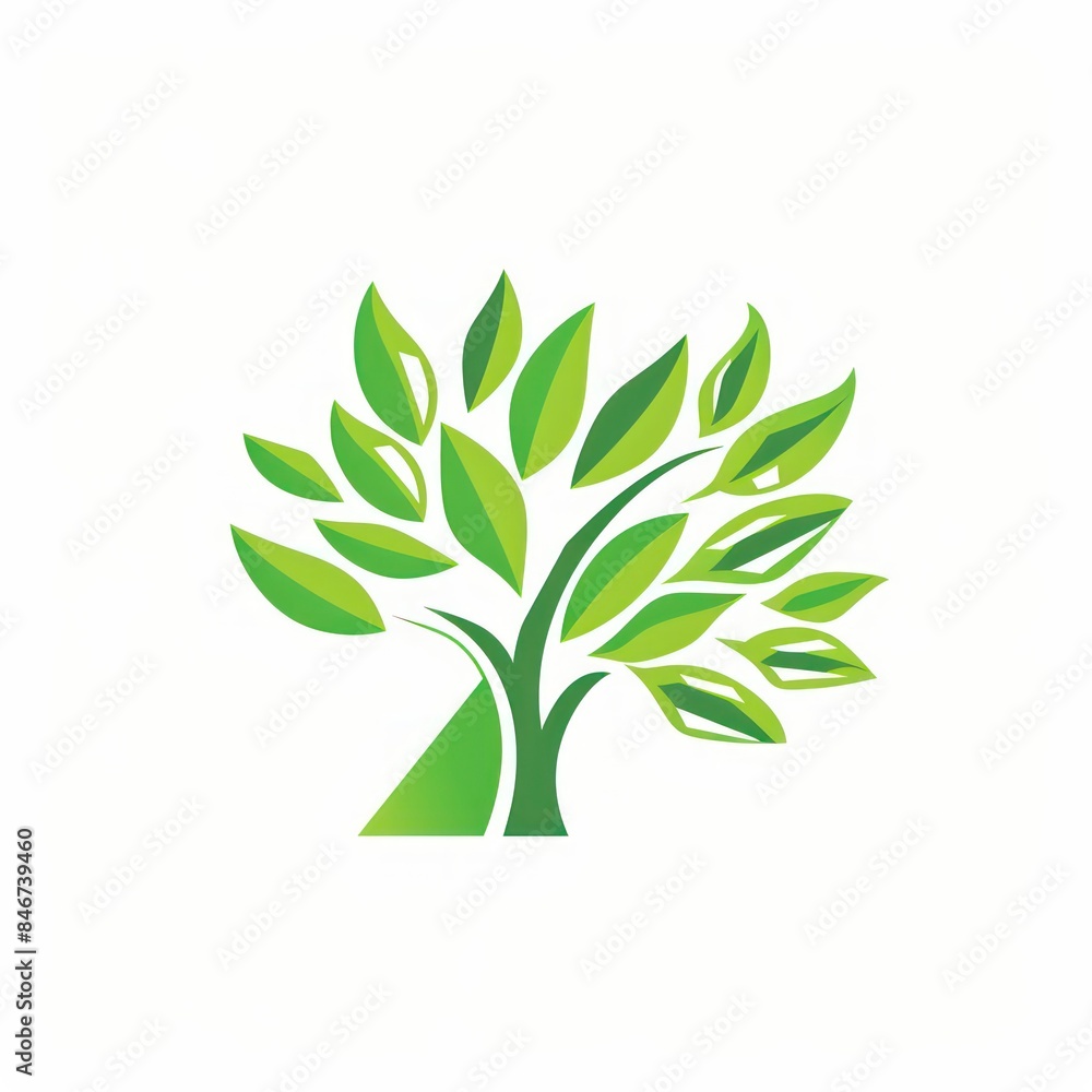 green tree logo design representing nature's growth and environmental sustainability with a modern touch green tree logo design representing nature's growth and environmental sustainability with a modern touch