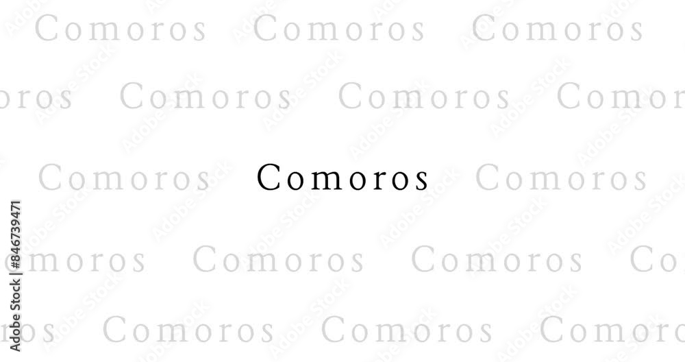 Comoros Country text word stock video, Marker Pen in Bold Words , white background, Text Design Animation seamless loop. Digital Screen, Quickly changing pages, Close Up Letters, 4K Resolution Comoros Country text word stock video, Marker Pen in Bold Words , white background, Text Design Animation seamless loop. Digital Screen, Quickly changing pages, Close Up Letters, 4K Resolution