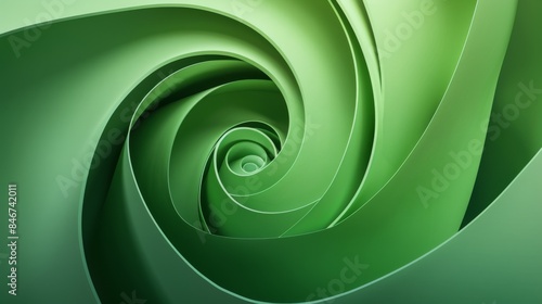 the background of abstract green circle or spiral animation