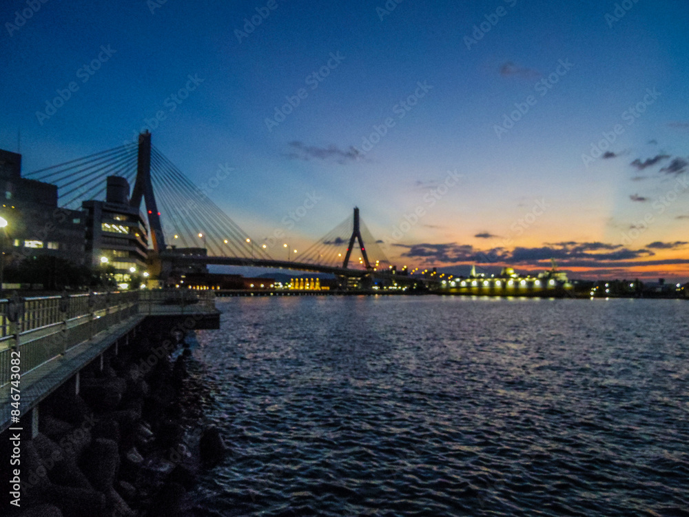 Obraz premium 【青森県】青森市・青い海公園からの風景