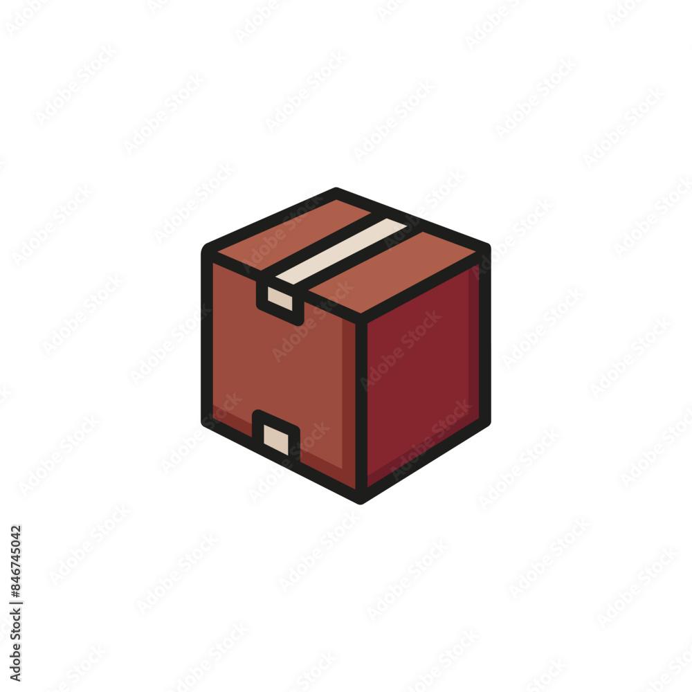 Parcel line icon. Package, box, post. Delivery concept. Vector illustration can be used for topics like shipping, distribution, mail Parcel line icon. Package, box, post. Delivery concept. Vector illustration can be used for topics like shipping, distribution, mail