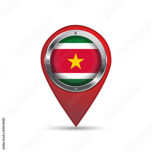 3D Pin Icon with Suriname Flag Inside - Vector Image Design Free Download 3D Pin Icon with Suriname Flag Inside - Vector Image Design - GFXLoad
