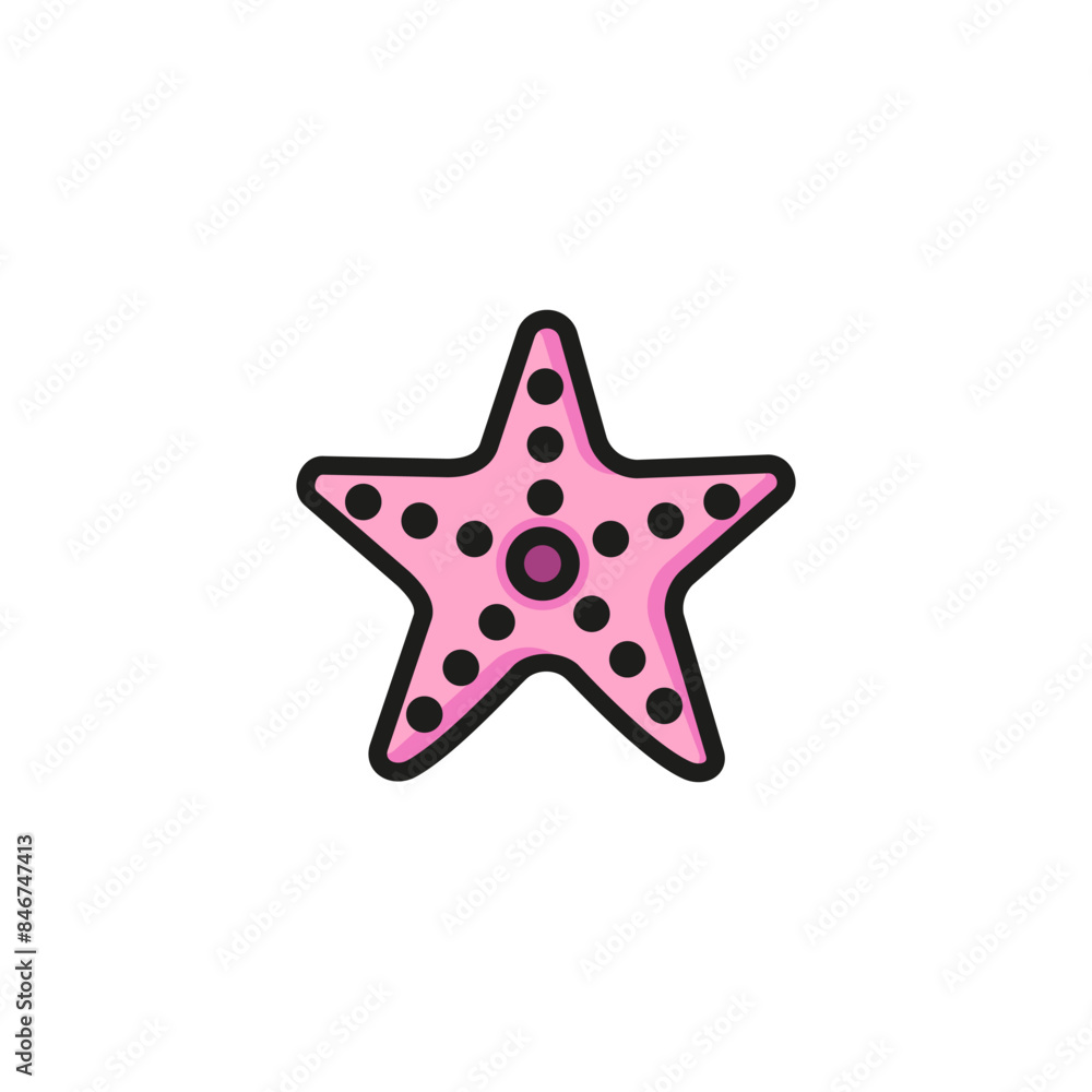 Starfish line icon, Beach, animal, sea. Vacation concept. Vector illustration can be used for topics like aquarium, summer, zoology Starfish line icon, Beach, animal, sea. Vacation concept. Vector illustration can be used for topics like aquarium, summer, zoology