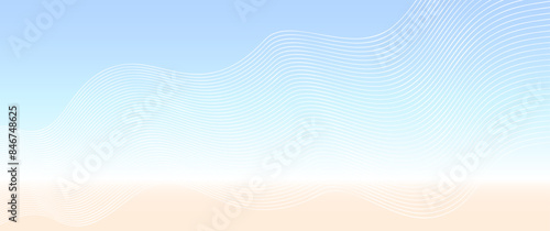 Elegant background with line pattern on pastel color landscape. Premium abstract vector illustration for cards, invitation, flyer, luxe invite, business banner, prestigious voucher. Luxury template