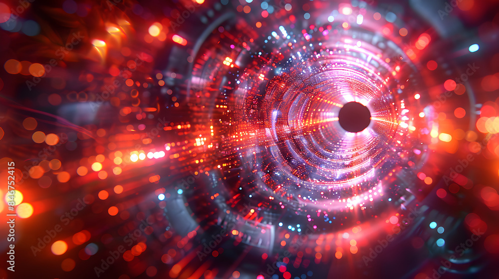 Obraz premium Abstract 3d digital background, lines, perspective, speed, for tech, data, audio, graphics.