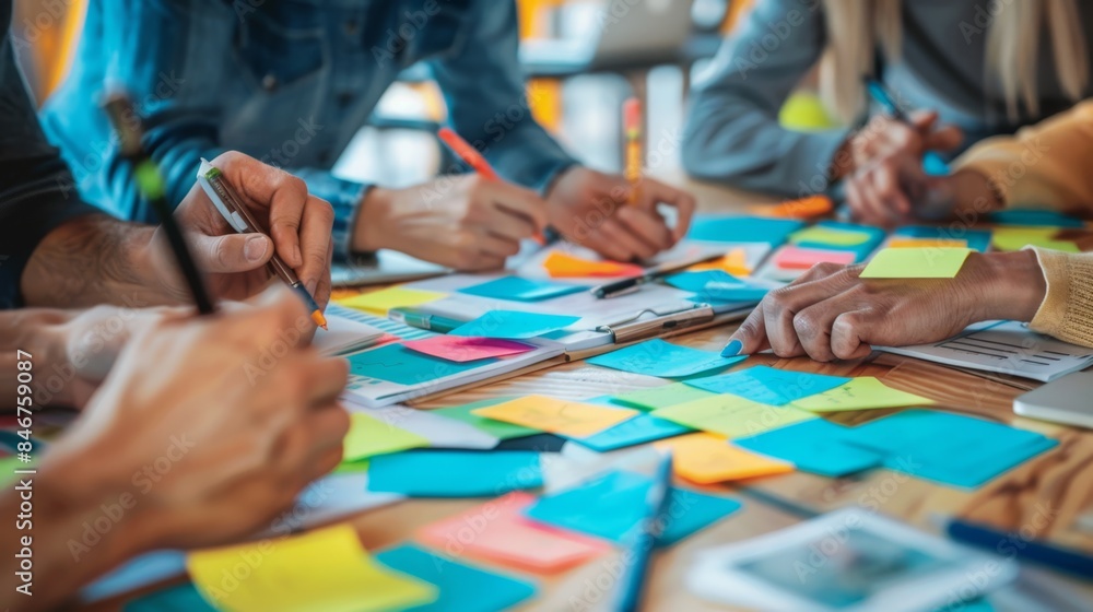 Obraz premium The Brainstorming Session Table