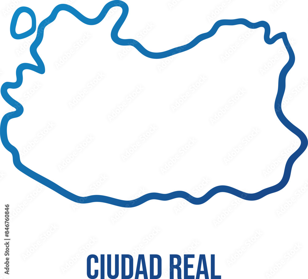 Ciudad Real province in Castilla La Mancha simplified map Ciudad Real province in Castilla La Mancha simplified map