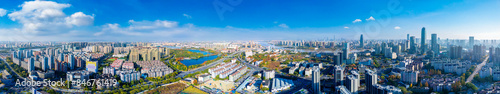 Urban Panoramic Aerial Photography of Scenery in Ningbo, China #846761419