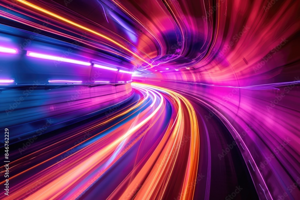 Light trajectory, blurry curves Light trajectory, blurry curves