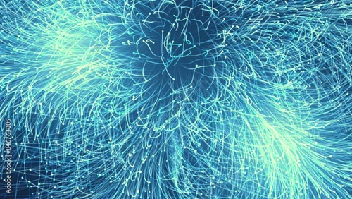 Fiber Optic Cables - Global Data Transfer Background.