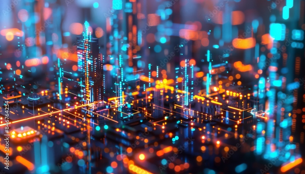 Fototapeta premium network diagram