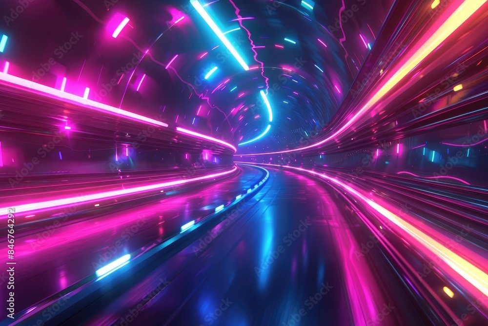 Light trajectory, blurry curves Light trajectory, blurry curves
