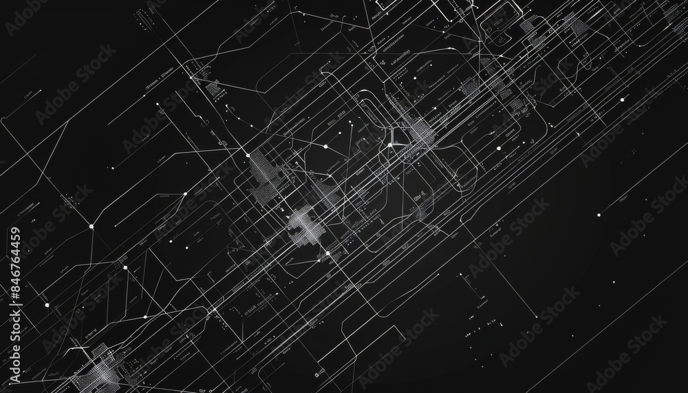 Lines and dots pattern minimalist