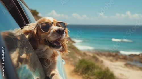 Summer Vacation to beach with Dog
