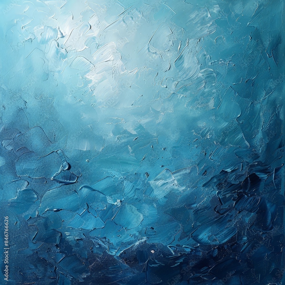 Abstract Blue-tinted Textured Painting Abstract Blue-tinted Textured Painting